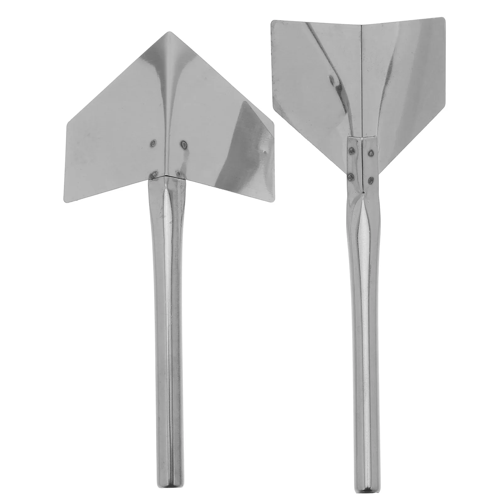 2Pcs Corner Drywall Tool Stainless Steel Corner Trowel Efficient Cement Concrete Plastering Finishing Tool