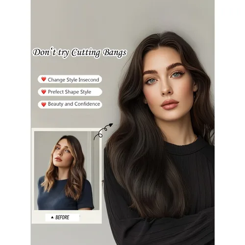 Imagen 2 del producto 100% adornos de cabello humano, postizos resaltados marrones, parte media, adorno de cabello para mujer con Base de encaje, Clip en extensiones de cabello Natural