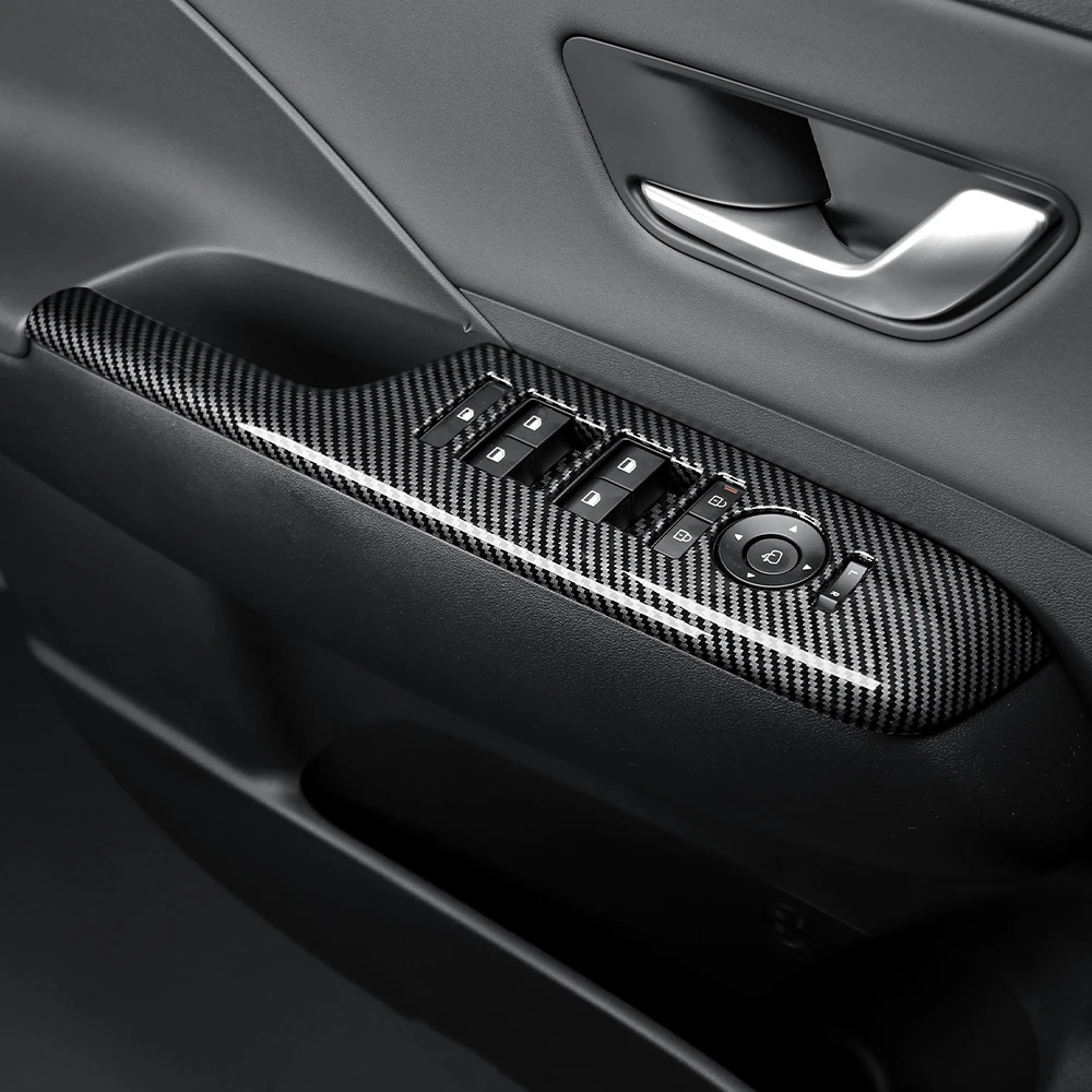 

6Pcs For Hyundai KONA SX2 2024-2026 LHD Car Window Lift Switch Button Cover Door Armrest Surface Covers Protective Trim