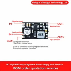 Regulador de alta eficiencia de CC, convertidor Buck de 5-100V a 5V, 9V, 12V, 24V, módulo Buck de fuente de alimentación DIY