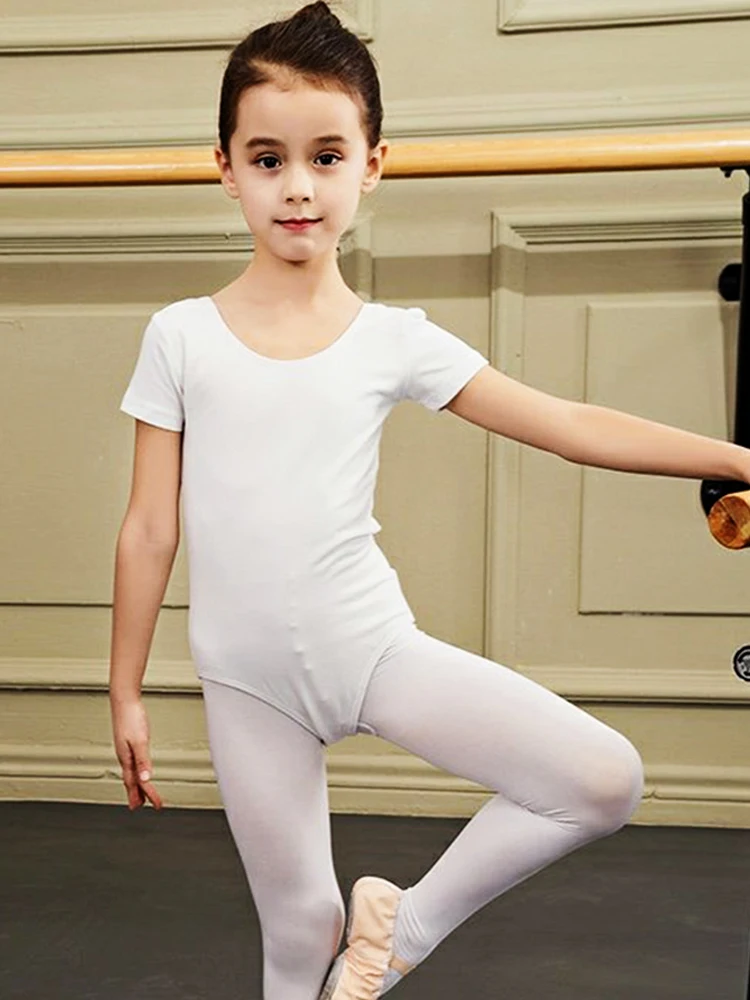 Trajes de dança, trajes de prática de dança chinesa de manga curta para meninas infantis, traje de dança física de classificação infantil