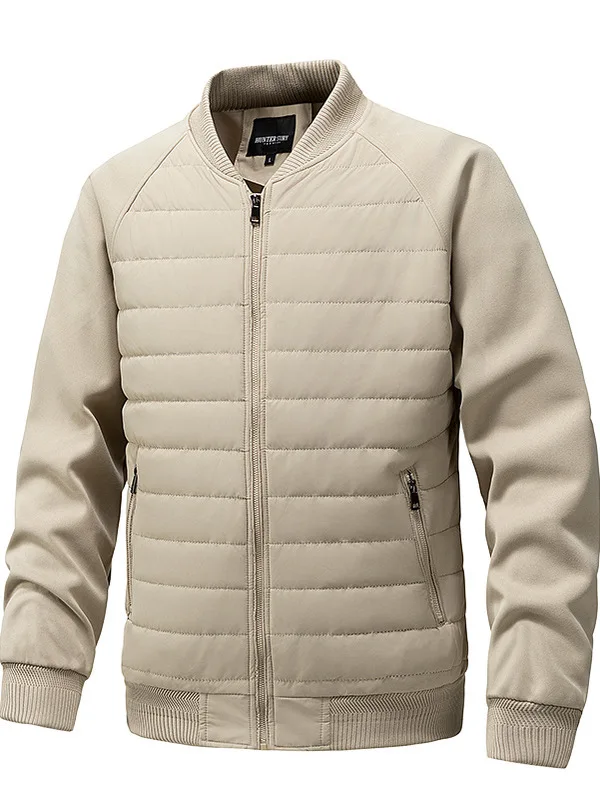 

Мужское роскошное повседневное элитное тюре с V-образным вырезом на молнии, длинное свековое волокно из полиэфирного волокна, модный узор