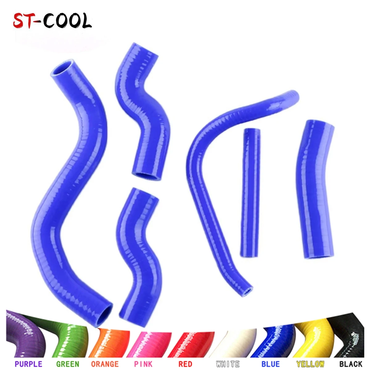 FOR KAWASAKI Z 1000 Z1000 2007 2008 2009 Silicone Radiator Hoses Tubes Kit Piping 6Pcs 11 Colors