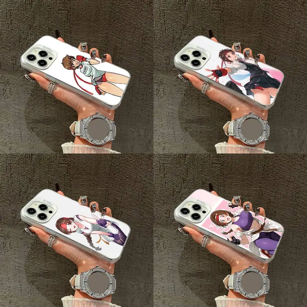 

S-Street Fighter Sakura Kasugano Phone Case For iPhone 16,15,14,13,12,11,Mini,Pro,E,XS,SE4,MAX White Candy Matte Cover