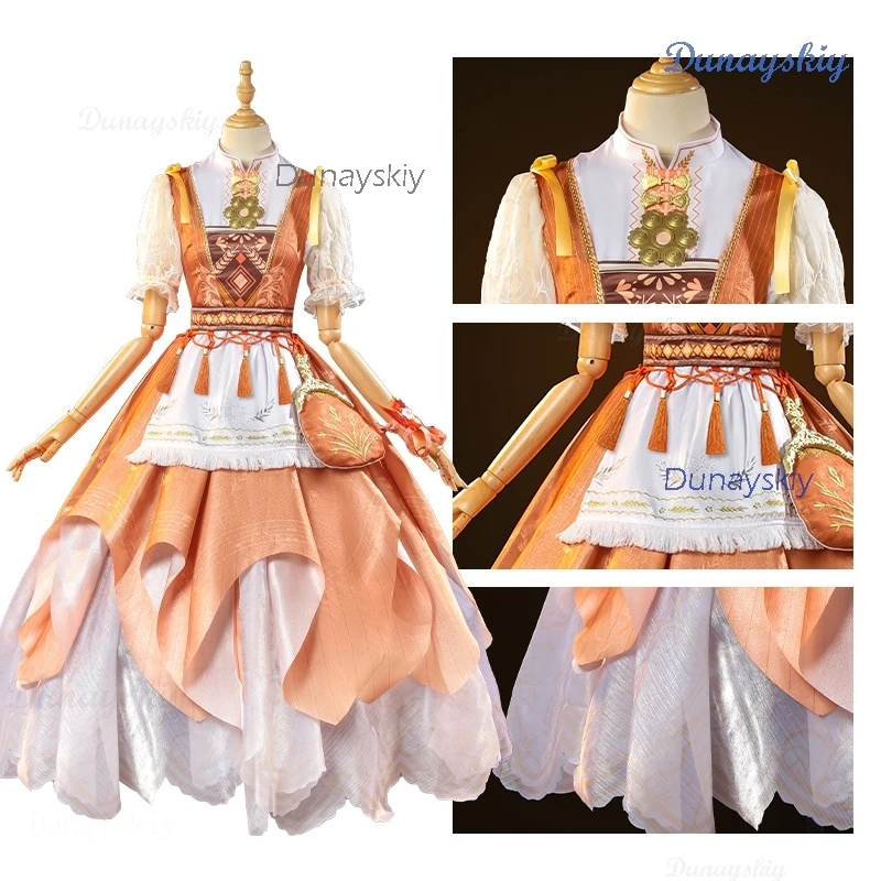 Infinity Nikki Anime Cosplay Hometown Breeze Outfit Costume Wig Lolita Clothes Blue Dress Set Women Kawaii Girls Gown Halloween