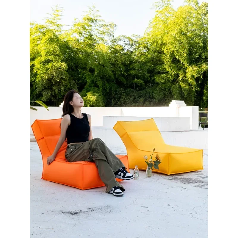 Outdoor waterproof sofa, seaside hotel lawn camping party leisure lounge chair