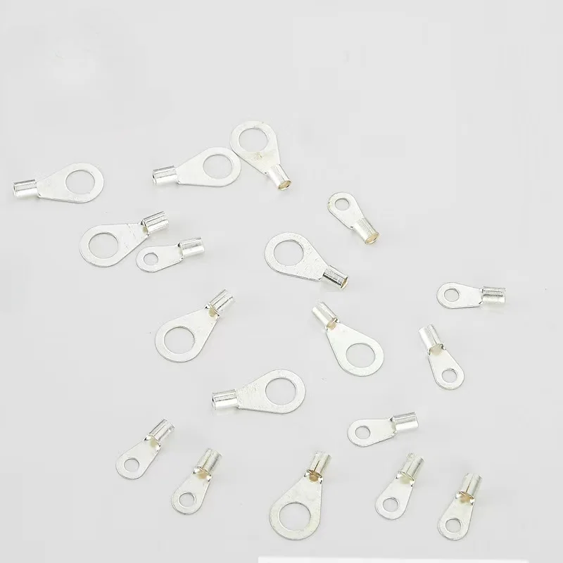 20/50/100pcs DJ431 A3.2 A4.2 A5.2 B4.2 B6.2 8.2 Wire End Lug Terminal O Ring Bare Copper Cold Press Circular Splice Crimp