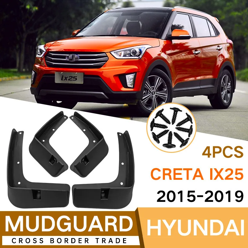 For Hyundai Creta ix25 2015-2019 fender tiles front and rear car accessories 4runner accessories fender flares
