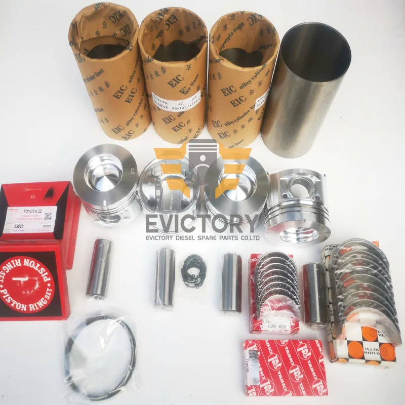 For Toyota forklift 1Z Rebuild overhaul Kit + crankshaft + Piston + ring + bearing + gasket + liner