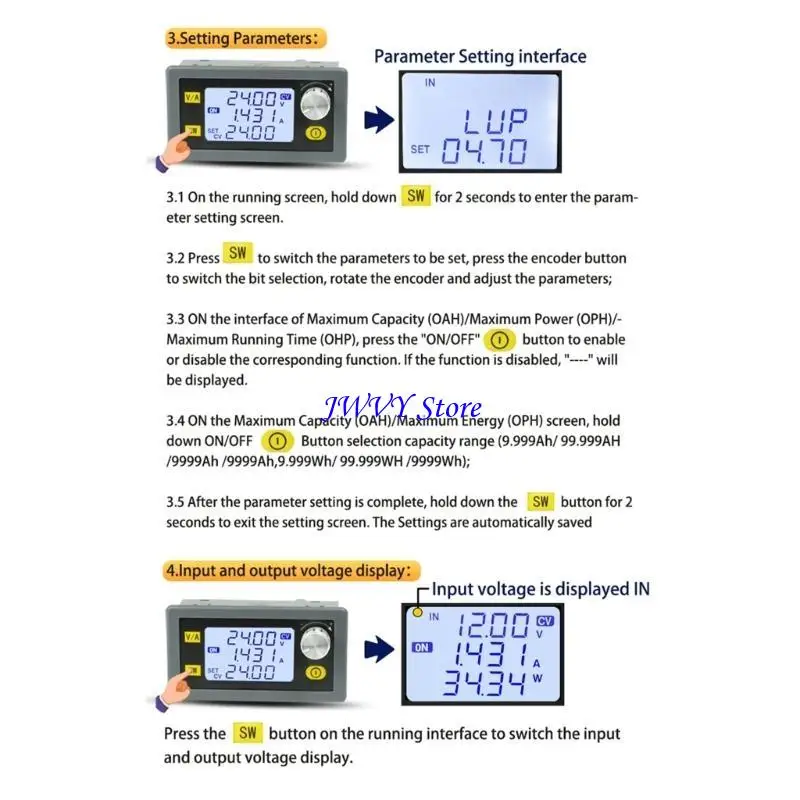 573A Tensioni costanti Moduli potenza regolabili corrente SK35H DC5 ~ 30V a DC0.6 ~ 30V