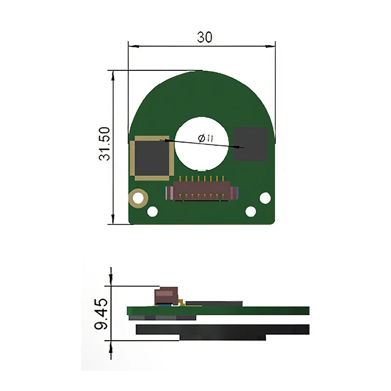 Multi turn absolute value encoder absolute brushless absolute value rotary encoder
