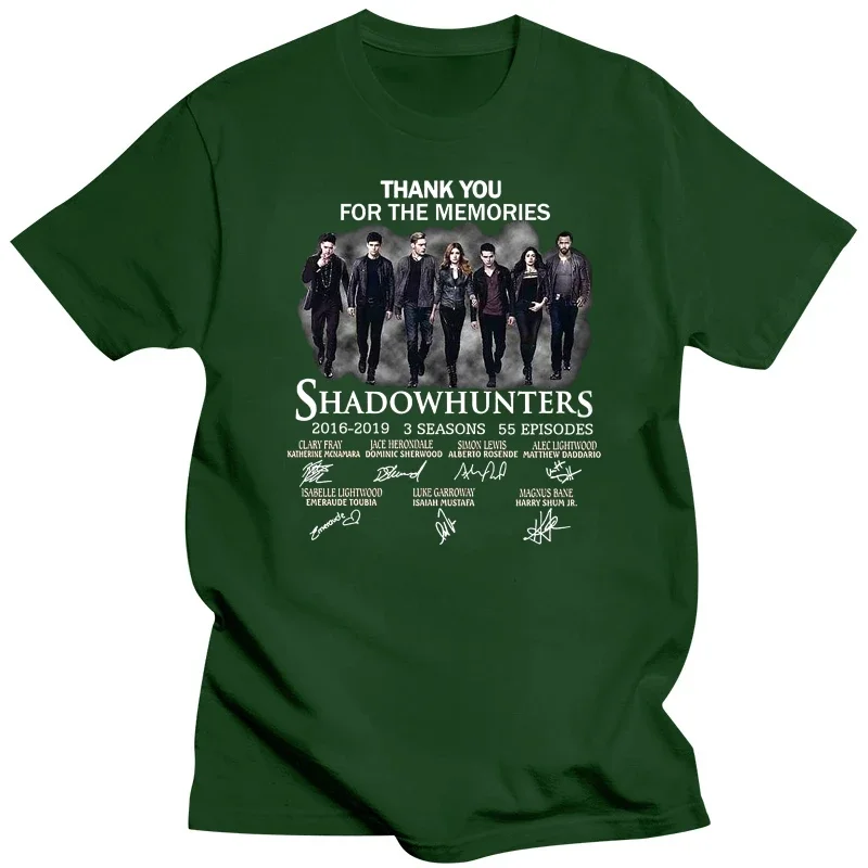 Black Cotton Men S-5xl T-Shirt Shadowhunters 3th Anniversary Thanks For Memories  oversized t shirt  men clothing  harajuku