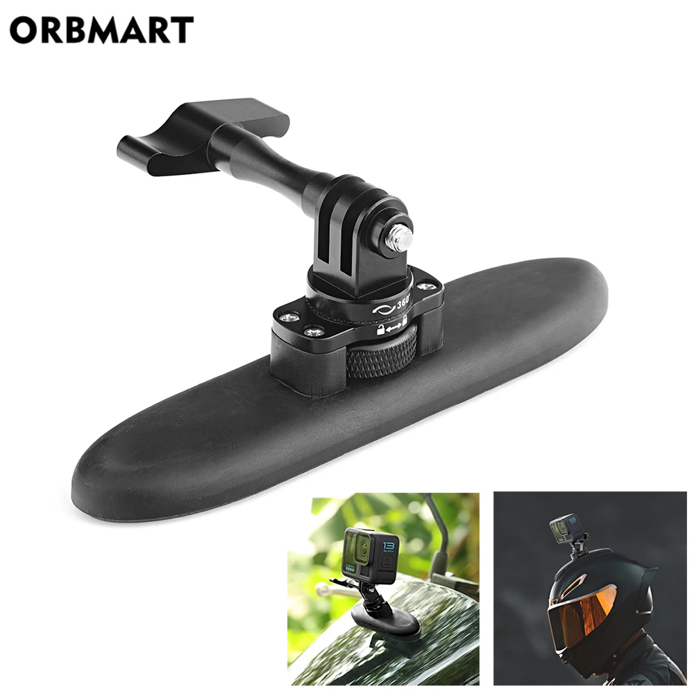 Motocyklowy uchwyt na kask na przednią szybę Elastyczna samoprzylepna podstawa Naklejka do kamery GoPro Insta360 Ace Pro DJI OSMO Akcesoria do kamery akcji