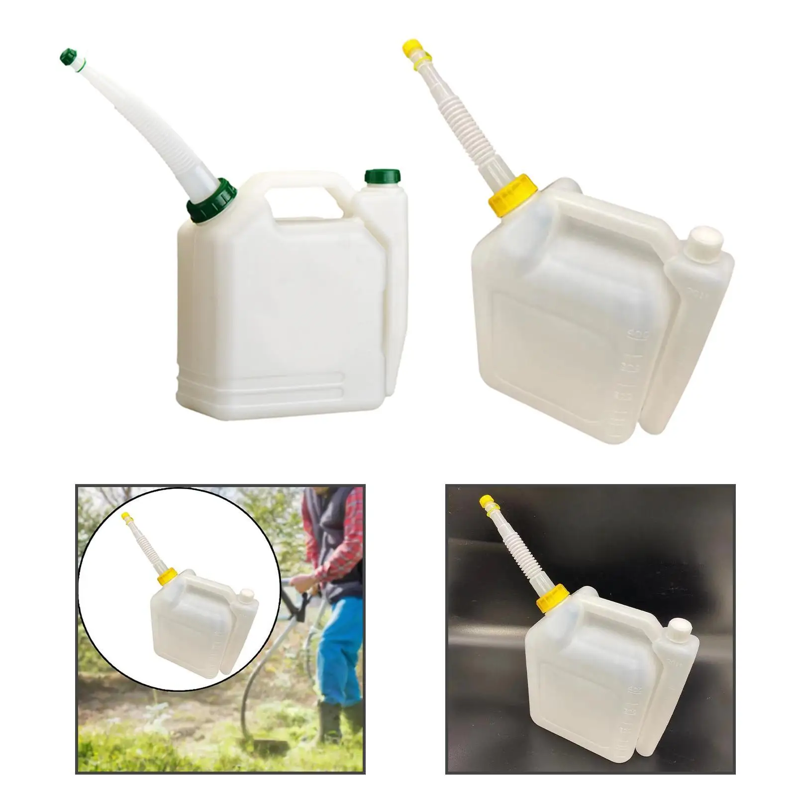 Oil Mixing Bottle 2 Stroke Fuels Mix Contrast Pot for Chainsaws Mower