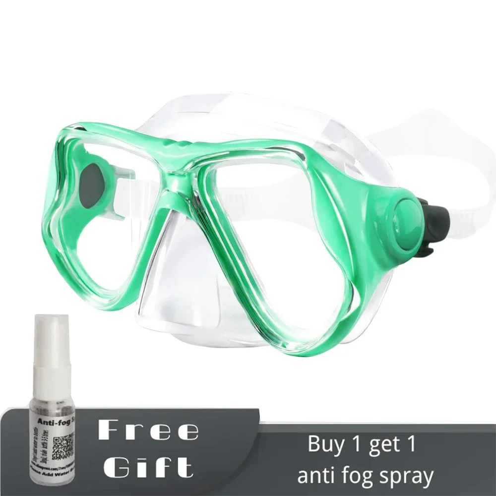 Nearsighted Myopia Diving Mask Dive Swimming Glasses Resin Plastic Lens, Googles Silicone  Short-sighted Reading