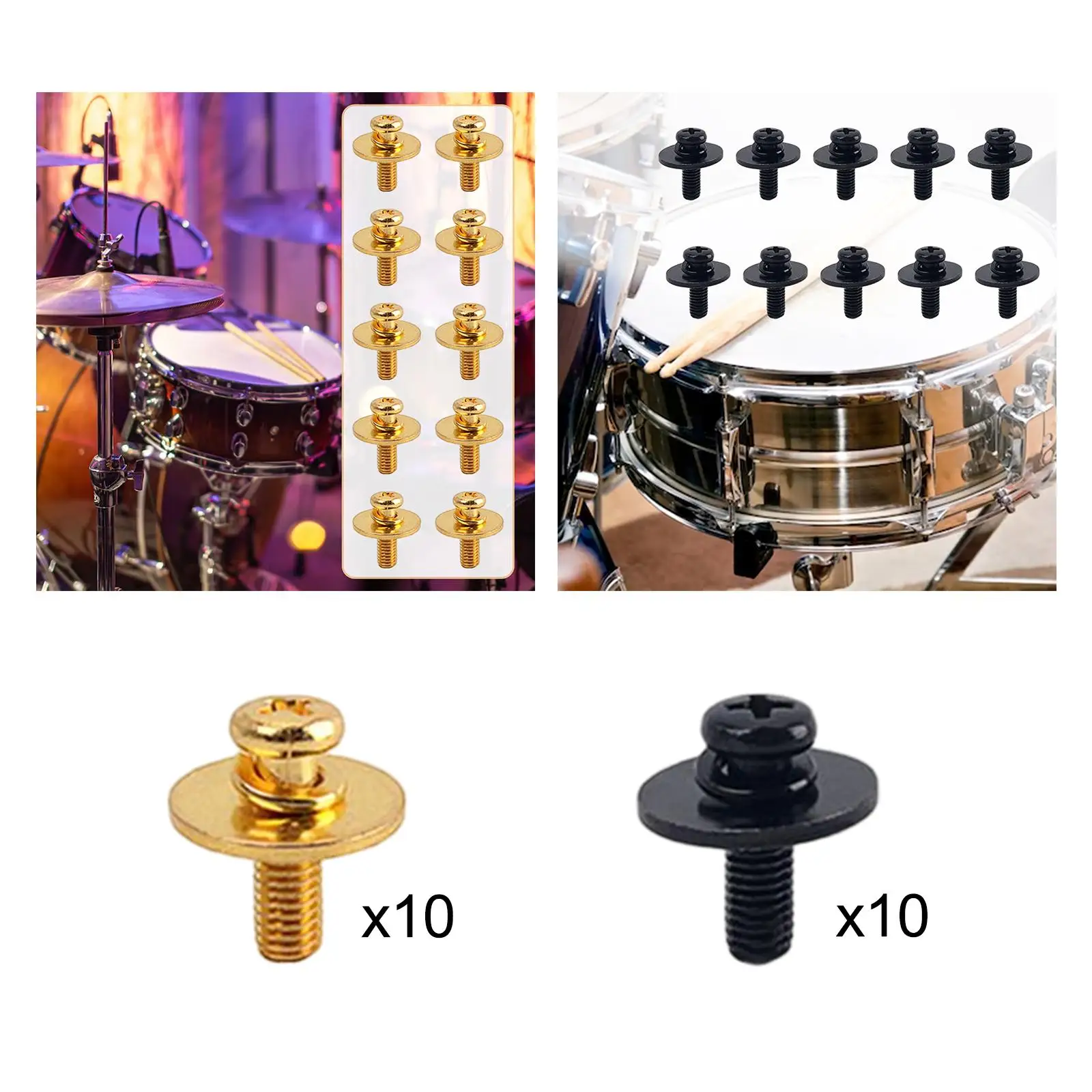 Metall Drum Lug Schrauben Drum Zubehör Drum Set Snare Drum Lugs