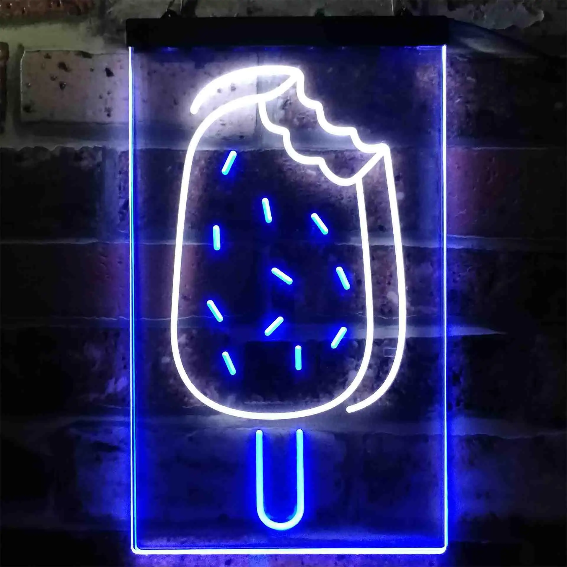 Ice Bar. Ice-cream Pop Bar Popsicle Dual Color Led Neon Sign st6-i3777