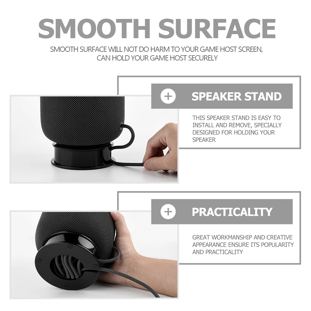 

Wireless Speaker Stand Desktop Stands Base High Strength Acrylic Airflow Design Compatible For Apple Game Host Holder