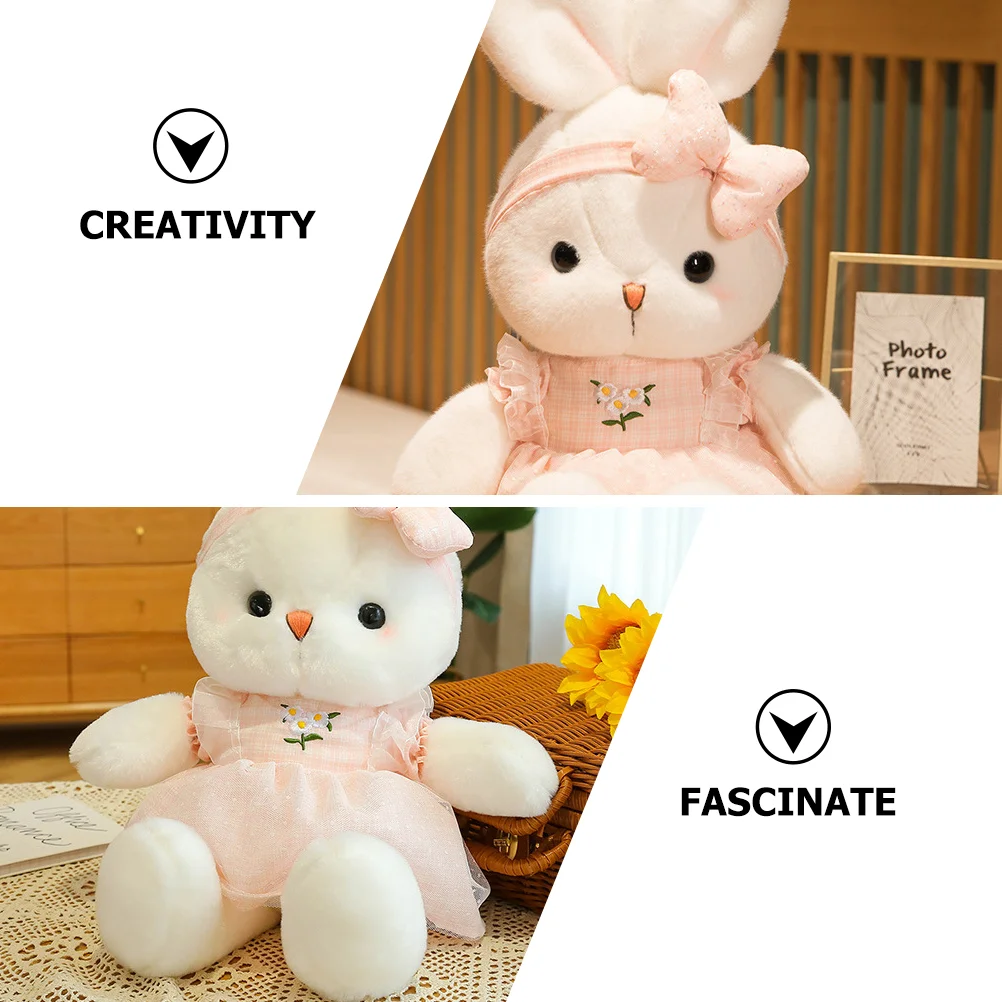 Animali di peluche per bambini Peluche Coniglietto Decorazioni per feste Bambole Pp Cotone Coniglio Bambino