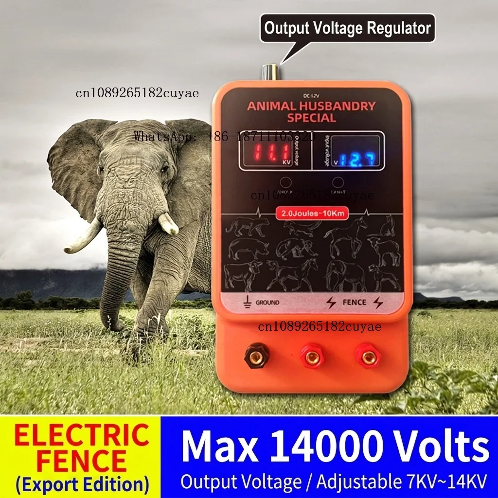 Wholesale OEM 2J Dual Screen Adjustable Voltage Electric Ranch Fence Energizer High Voltage Pulse Power Controller Cattle Sheep