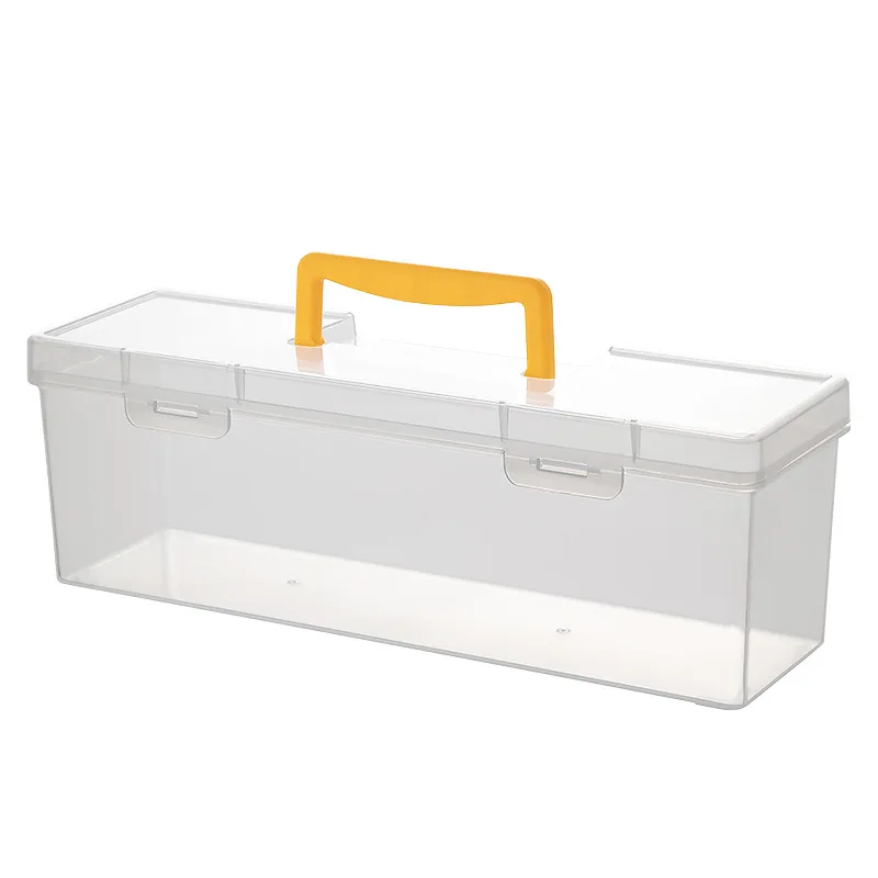 Tragbare Transparente Kunststoff Box Abdeckung Studentenwohnheim Desktop Schreibwaren Bücher Band Lagerung Box Kosmetik Organisation Box