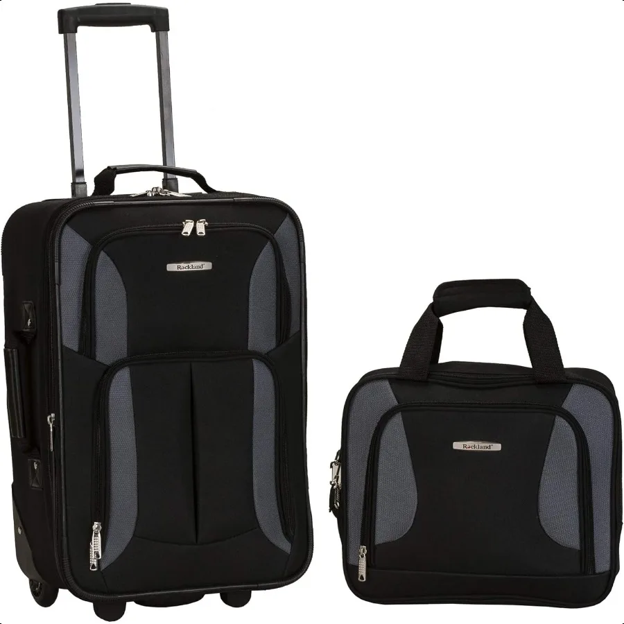 

Softside Lage Set Black Gray 2Piece 14 19