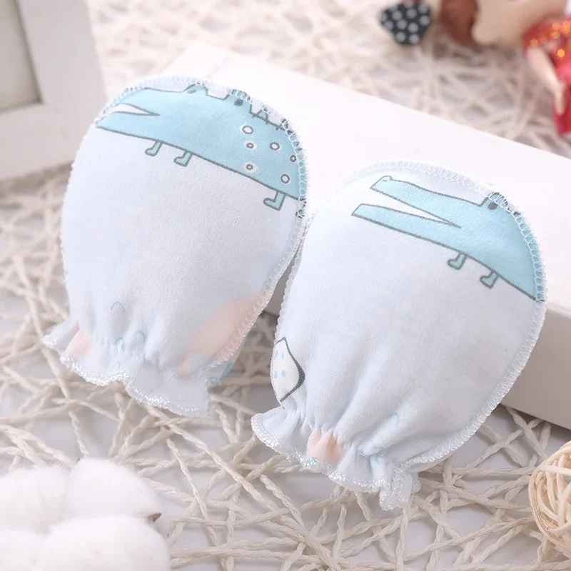 Cotton Baby Anti Scratching Gloves Newborn Gloves Protection Face Baby Mittens Glove Infant Accessories Pure Cotton Anti Scratch