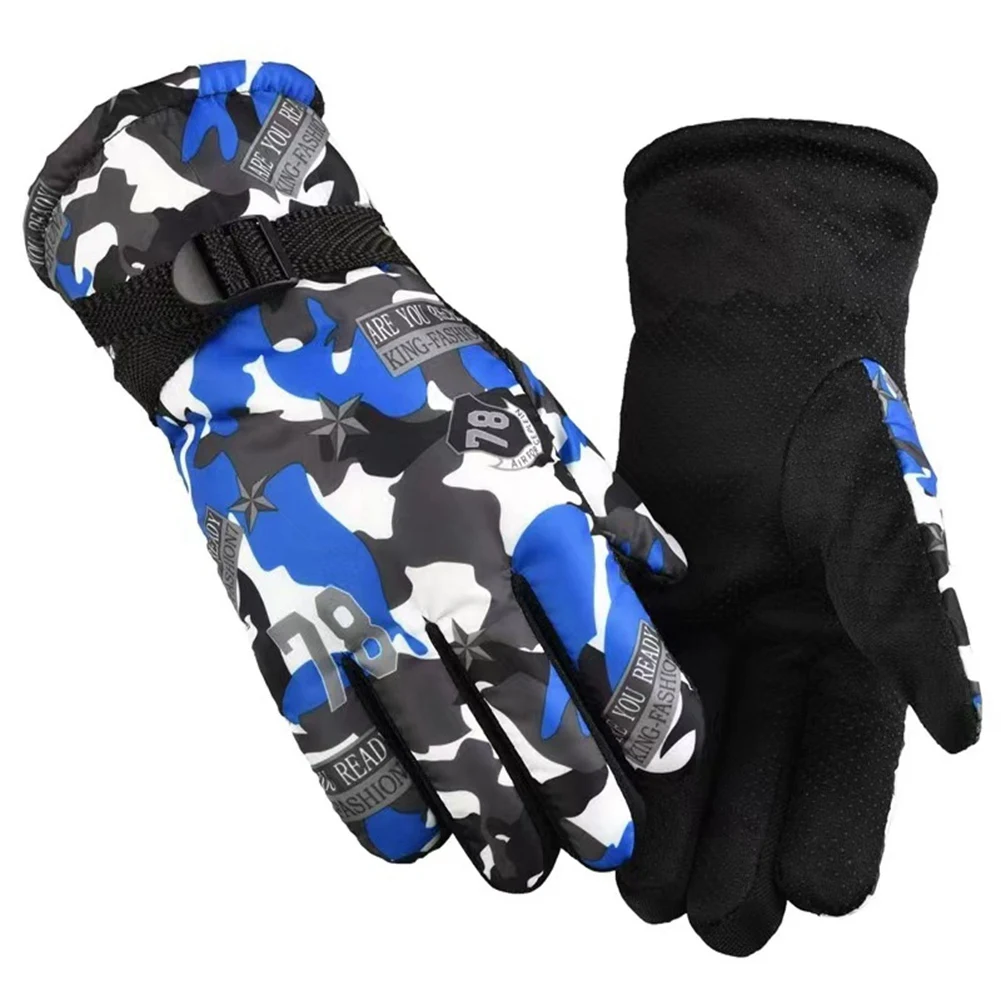 Waterproof and Breathable Skiing Gloves, Anti Slip Design, The Wrist Can Be Tightened and Relaxed Camping Gloves