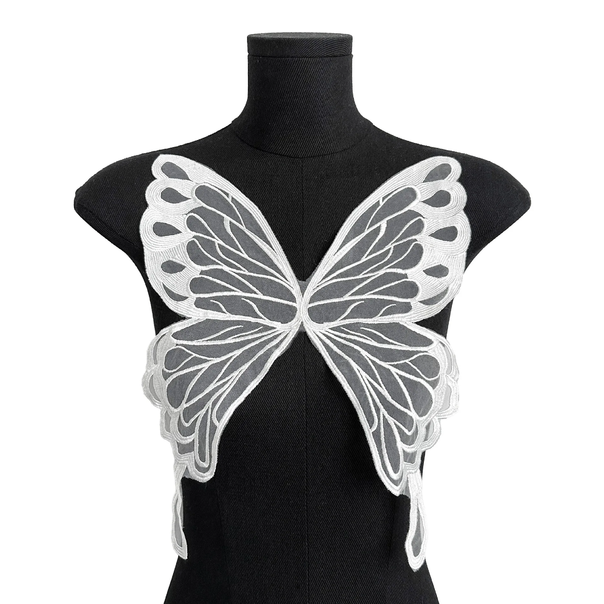 

Mesh perspective butterfly wings decorative applique dress clothing accessories