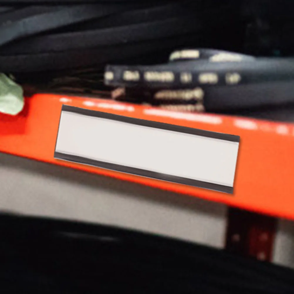 

20Pcs Magnetic Label Holder Channel Type Practical Clip for Price Display Warehouse Sign Holder Channel Label Clamp