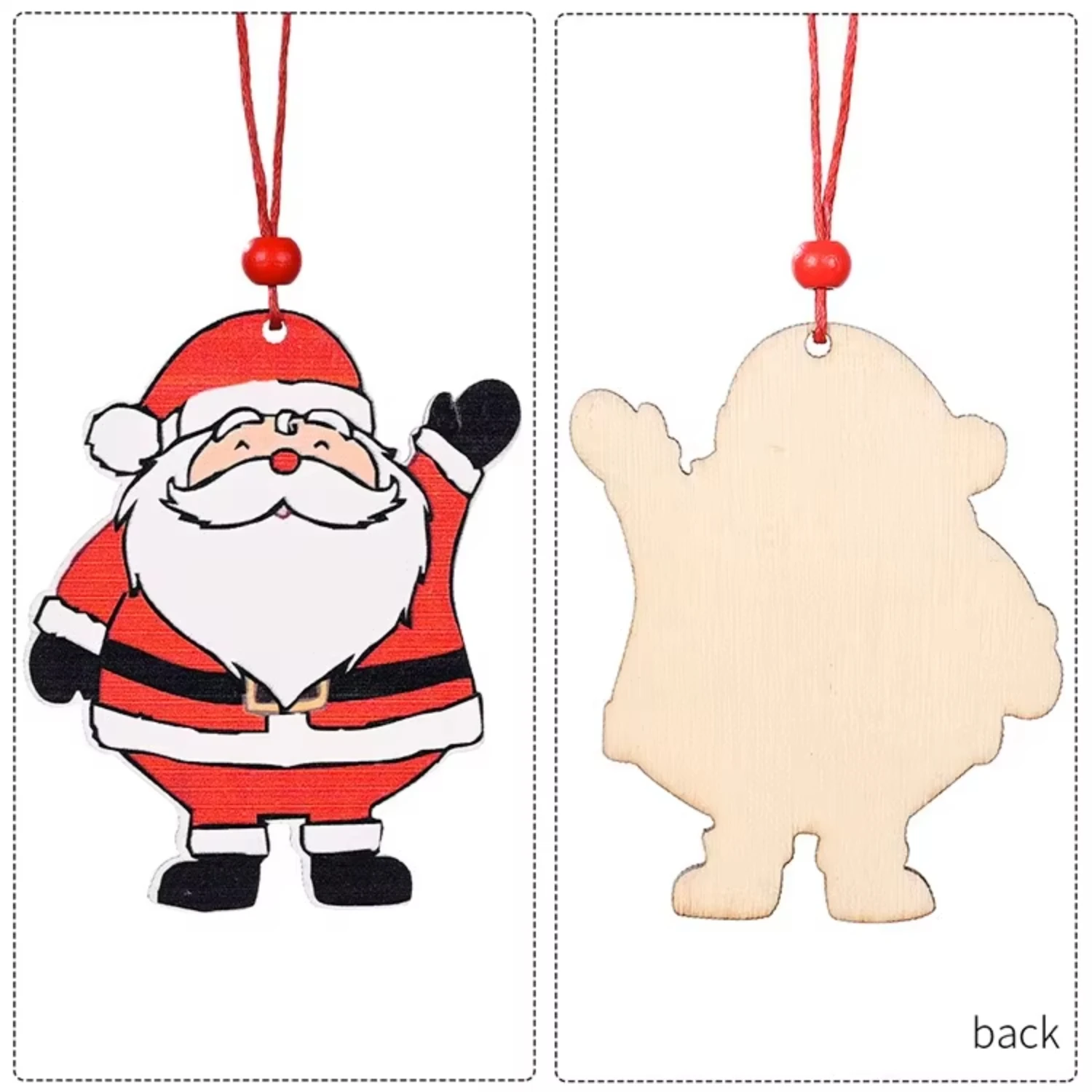 Christmas Wood Clips Santa Snowman Deer Christmas Decorations for  Xmas Wooden Pendant Clips New Year 2024 Decor Photo Pegs