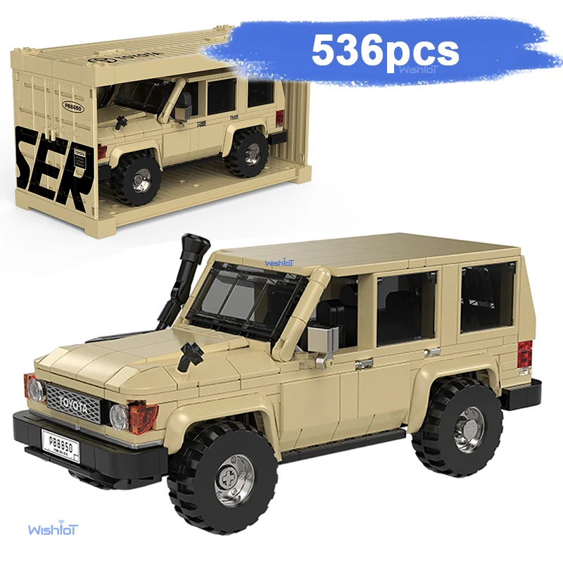 MOC PB8850 LC78 Land Cruiser Bauset mit Display Box Zubehör Geländewagen MOC Modell für Erwachsene Sammler
