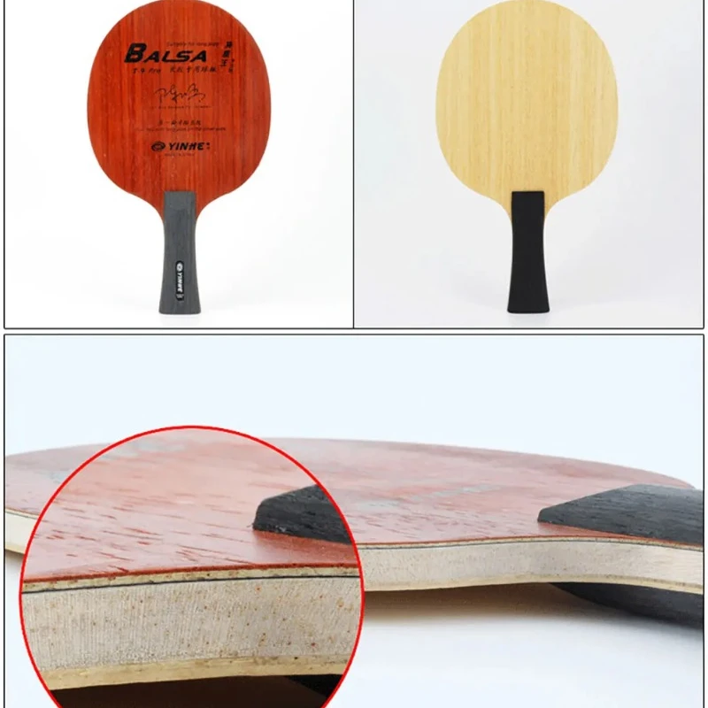 YINHE T9 Pro Long Pimples Rubber Special Table Tennis Blade Professional Cork and Carbon Fiber 6-Ply Racket Ping Pong Bat Paddle