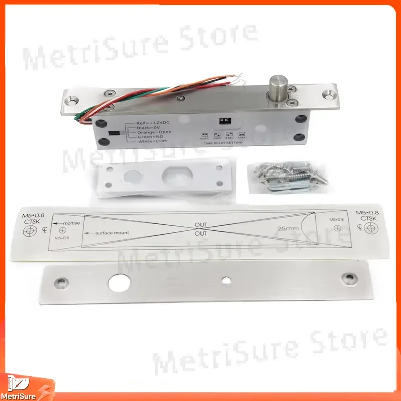 Strike Lock 12V DC Fail-Safe Fail-Secure Door Lock for Metal Wooden Doors Access Control System Security Interlock