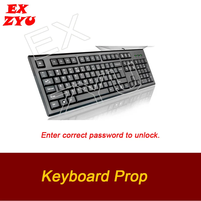 

Keyboard Prop Real Life Escape Room Props Using Keyboard to Enter Password and Then Unlock EXZYU