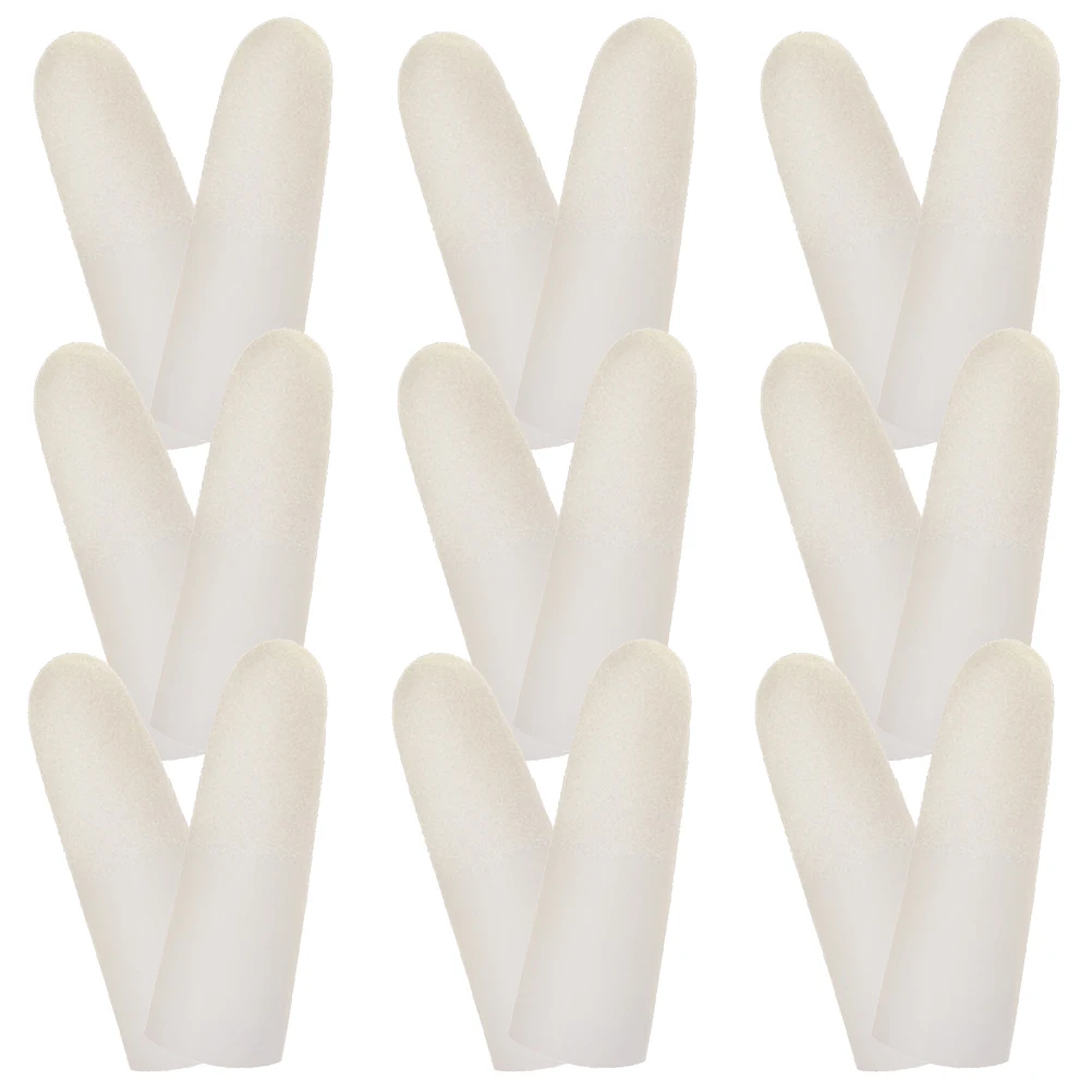 

100 Pcs Disposable Latex Finger Cots Non-slip Non-Slip Finger Covers Protectors Covers Sweat-proof Kitchen Home Use