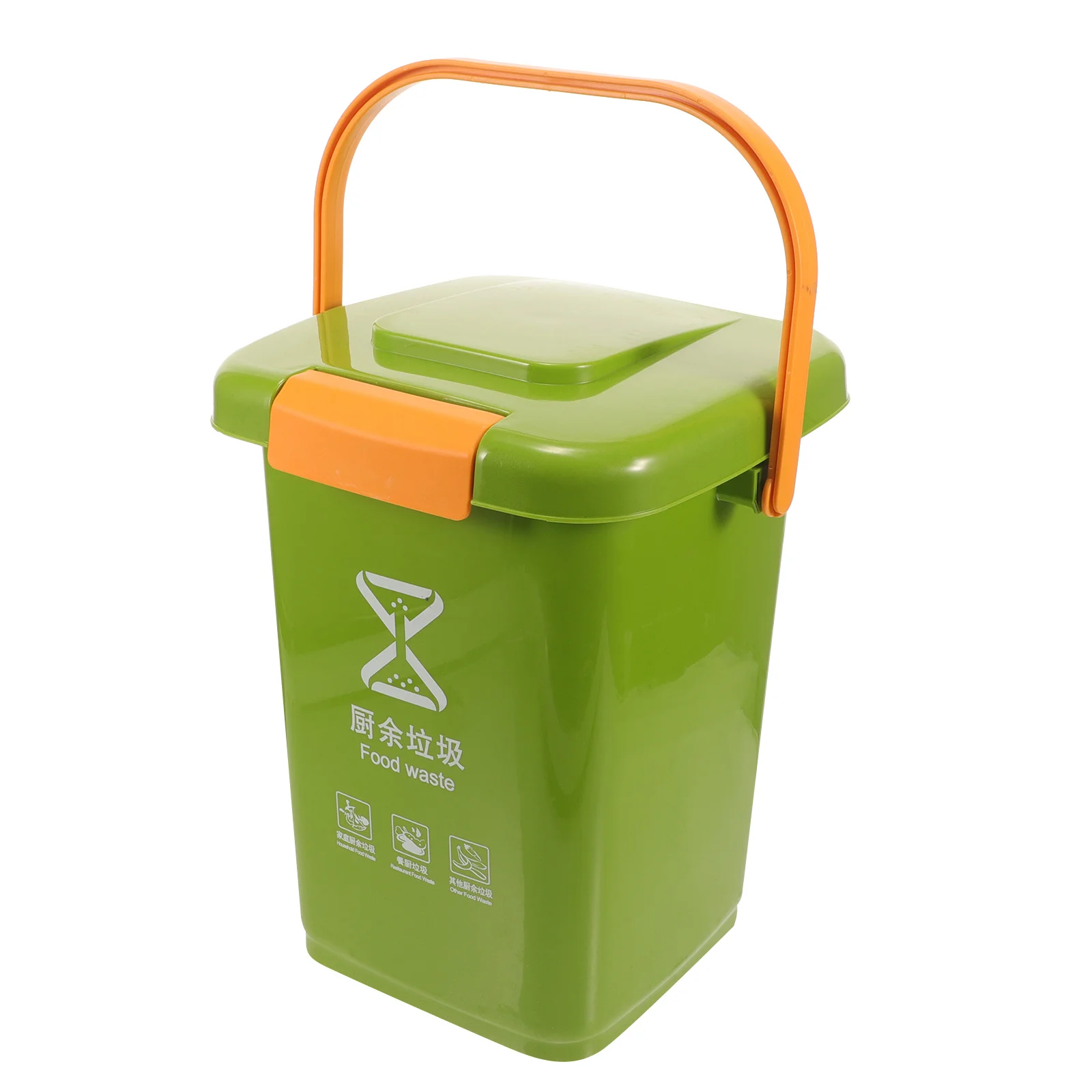 

Trash Can With Lid Plastic Waste Basket For Kitchen Bedroom Bathroom Office Home Modern Farmhouse Style Garbage Bin