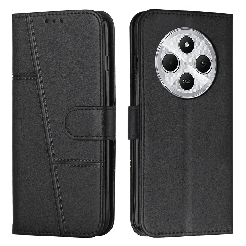 Étui de protection en cuir pour téléphone Xiaomi, portefeuille à rabat magnétique, coque de livre, casque C75, X7, X6, C61, C65, 14T, 14, 15 Pro, 5G, PocoX7