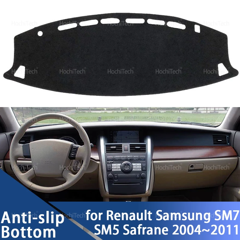 Cubierta de salpicadero para Renault Samsung SM7 SM5 EX2 EX1 Safrane 2004 ~ 2011, cubierta de coche, alfombrilla para tablero, alfombrilla, sombrilla, capa, cojín