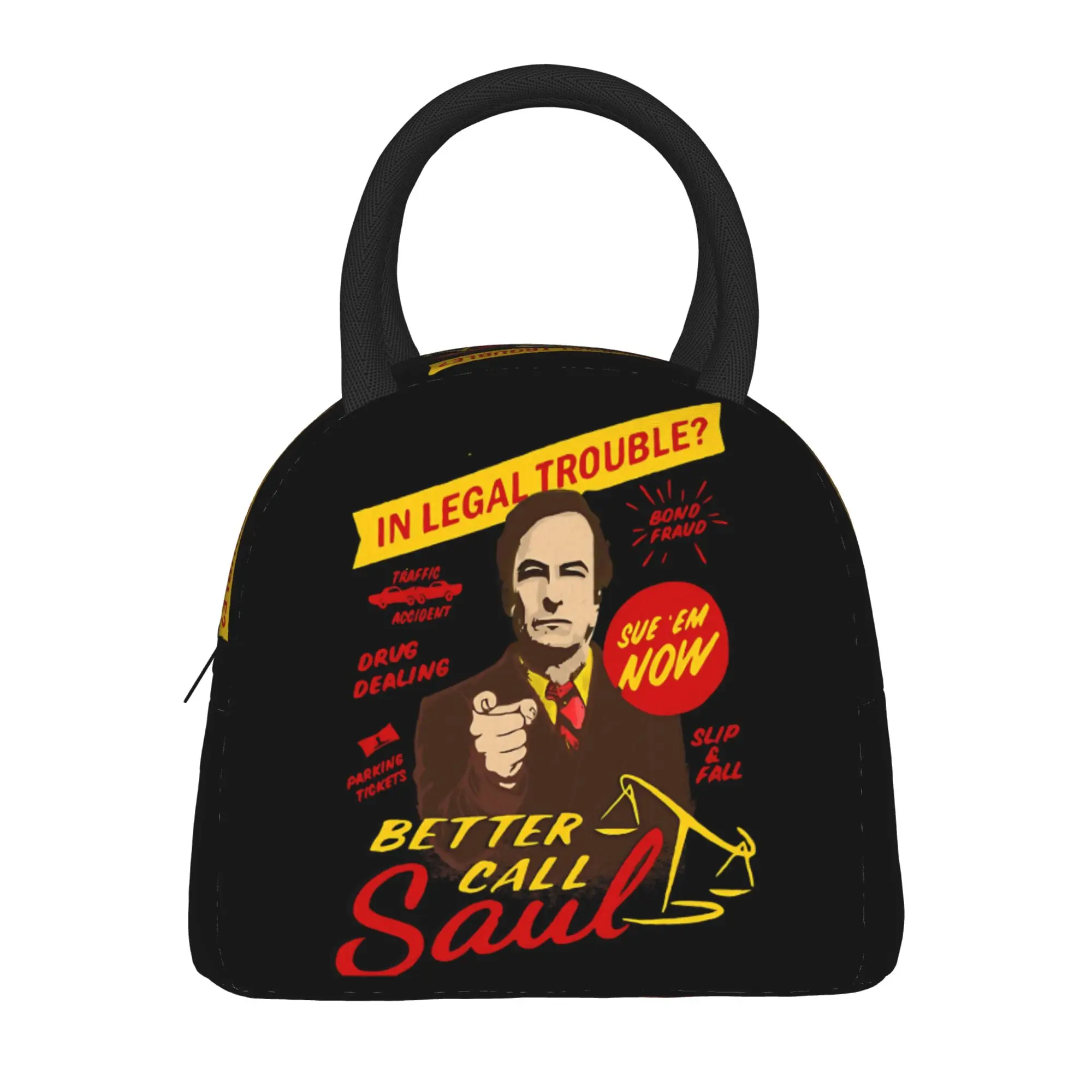 

Термосумка для обедов Better Call Saul Now Breaking Bad, дорожная сумка для еды для детей, с забавным принтом, из оксфордской ткани, портативная сумка-холодильник