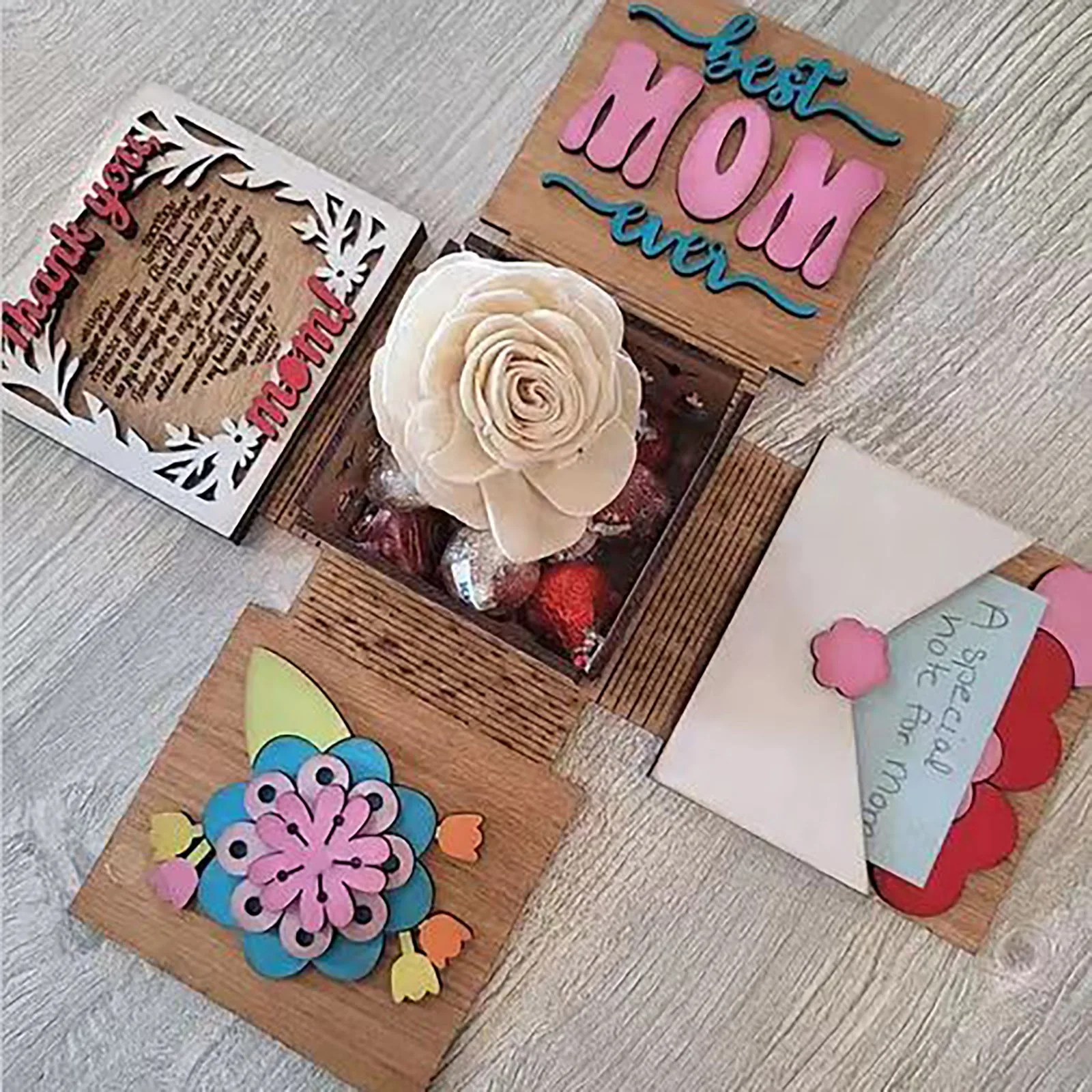 

P Ersonalized Wooden Gift Box For Mother's Day Launching A Series Of Beautiful Memories For Mother's Day A Party Decorations Set