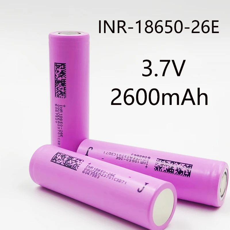 18650 bateria 100% oryginalne INR18650-26E 2600mAh 3.7V 20A akumulator 18650 akumulator litowo-jonowy do zabawek elektronarzędzia latarka