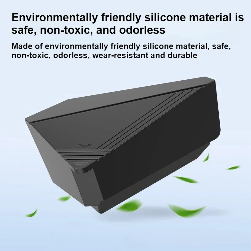 صندوق تخزين جانبي لباب السيارة لـ Tesla Cybertruck 2024-2026 فتحة بوابة الخصوصية من السيليكون ملحقات صينية التخزين المضادة للقذرة #3