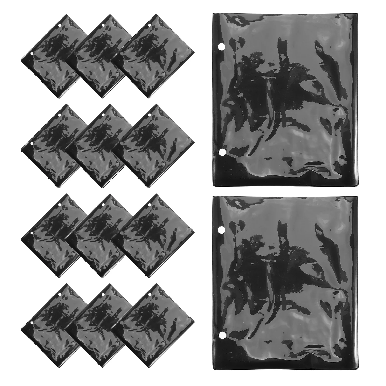 

20Pcs Waterproof Music Folder Flip Folder Pages 2 Hole PVC Sleeves for Sheet Music Storage Piano Guitar Violin