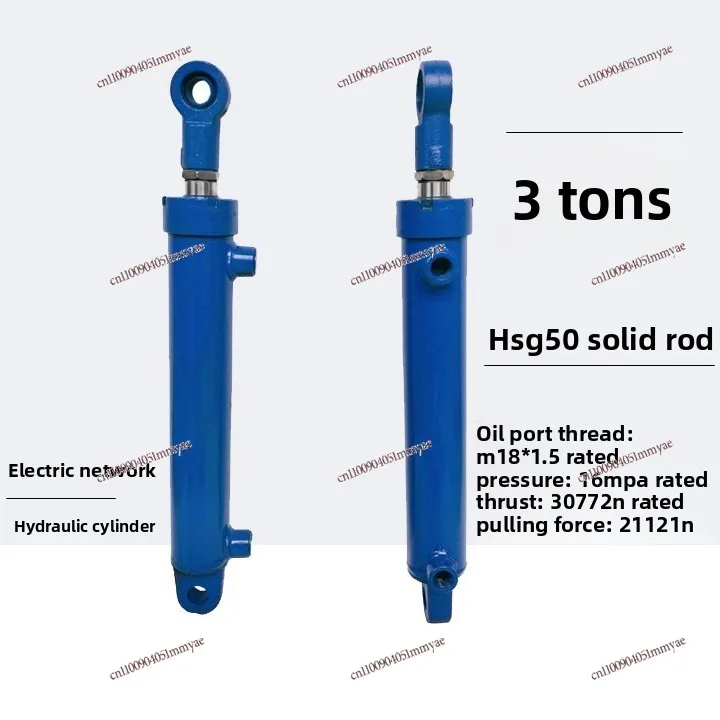 3 tons hydraulic cylinder bore 50 hydraulic  two-way lift cylinder hydraulic oil top oil top two-way cylinder