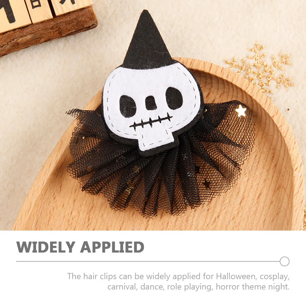 

4 Pcs Halloween Accessories for Woman Hair Clips Decoration Women Adults Accessory