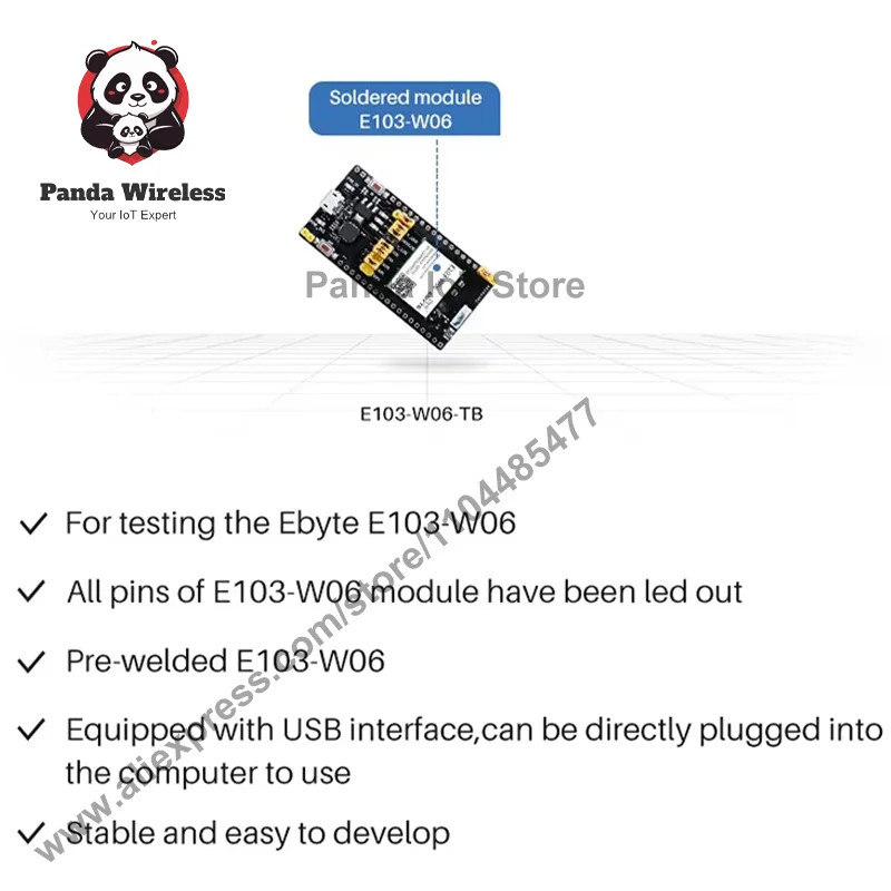 Free ship 1PCS/2Pcs E103-W06 2.4G/5.8G Wi-Fi Wireless Data Transmission IoT IPV6/E103-W06-TB Test Board a low-power MQTT CC3235S