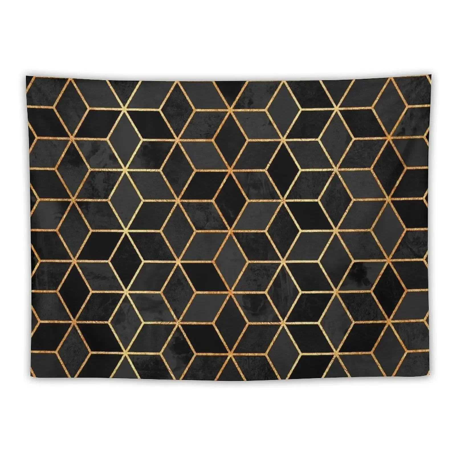 Black Cubes Tapestry Aesthetic Room Decoration Korean Room Decor Bedroom Decoration Tapestry