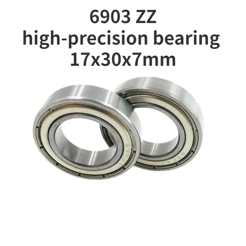 Model aircraft bearing inner hole 17 Outer diameter 30 thickness 7mm 6903 iron cover bearing bicycle spindle bearing  17x30x7mm