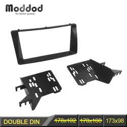 Double Din Radio Fascia With Brackets for TOYOTA Corolla GPS CD Stereo Panel Dash Mount Installation Trim Kit Frame Facia Bezel